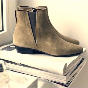 Isabel Marant Patsha Suede Stretch Ankle Bootie
